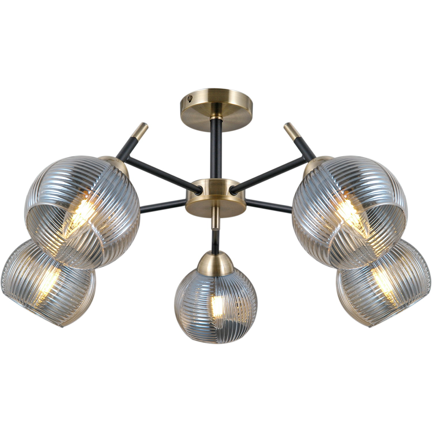 

Люстра потолочная illumico IL0375-5CSQ-79 AB BK