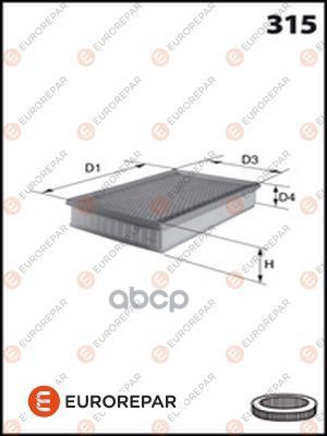 

Фильтр Возд.Citroen C4, C4 Picasso, Ds4, Peugeot 3008, 307/307 Sw, 308, 5008, Rcz EUROREPA
