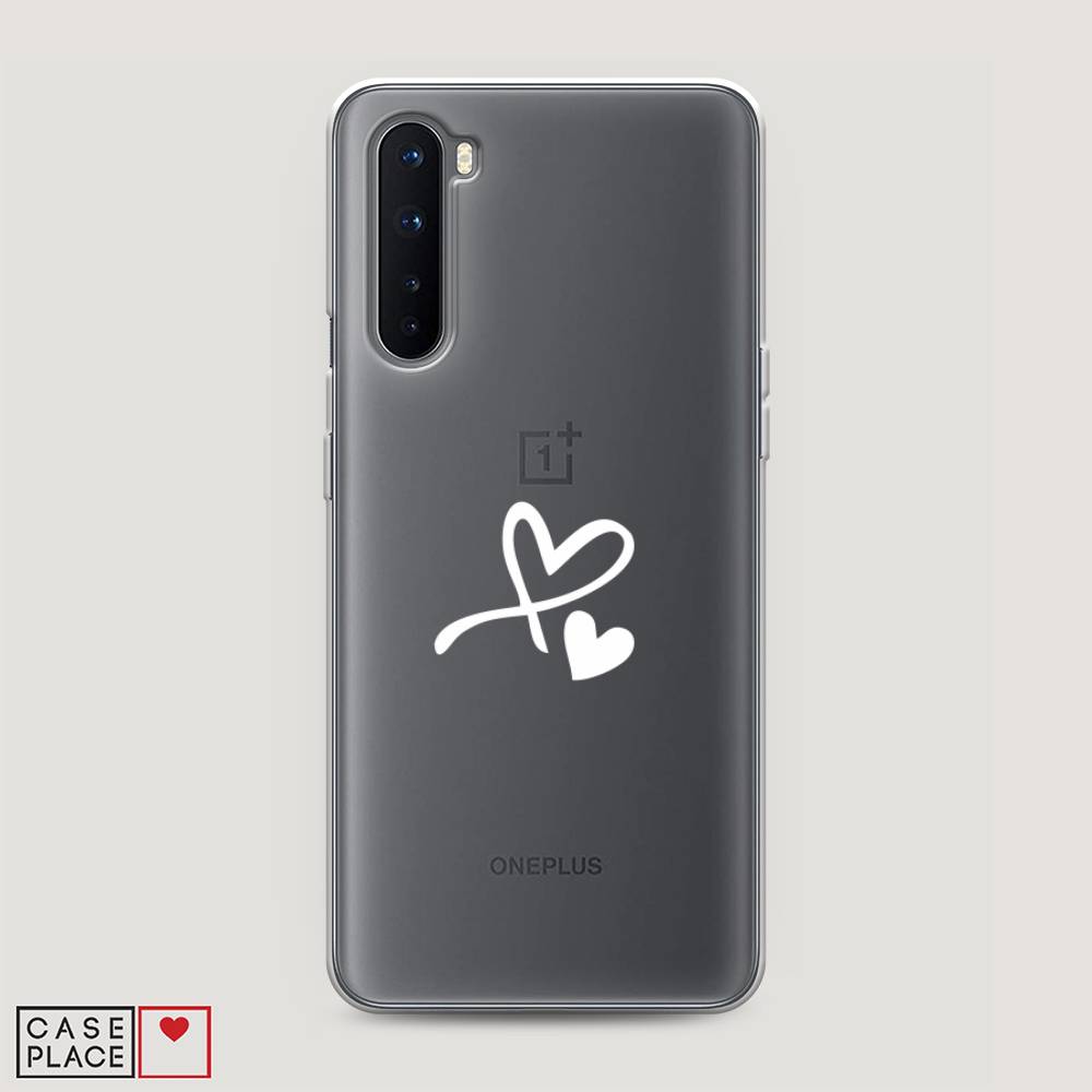 

Чехол Awog на OnePlus Nord / ВанПлас Nord "Сердечко минимализм", Белый, 151350-6