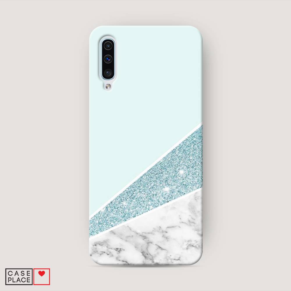 

Пластиковый чехол "Мрамор с голубыми блестками" на Samsung Galaxy A30s, 28820-2