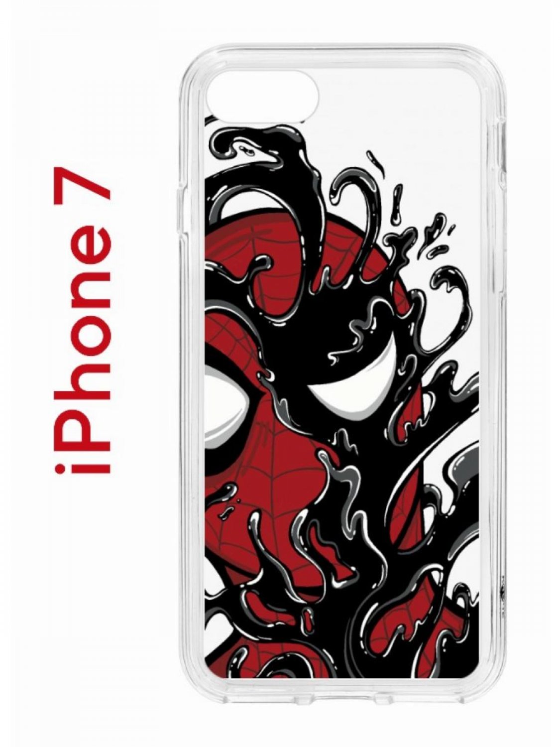 Чехол на iPhone 7,8,SE 2020 2022 Kruche Print Spider-Man-Venom, бампер с защитой камеры