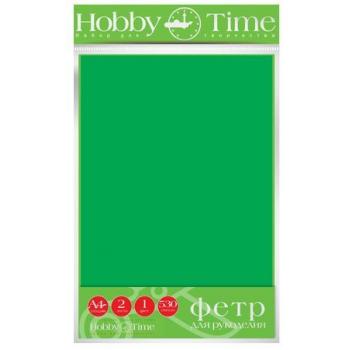 фото Набор цветной бумаги hobby time 2-065/06 а4 222х352 мм 10 листов крашенная темно-зеленый