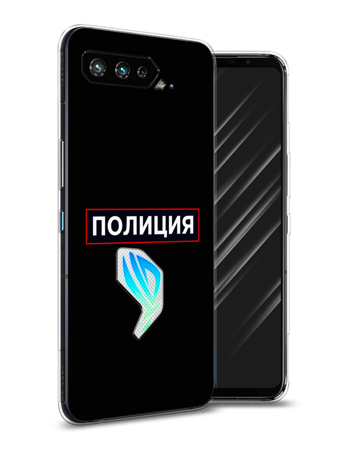 

Чехол Awog на Asus ROG Phone 5 "Police logo", Черный;белый;красный, 44250-5