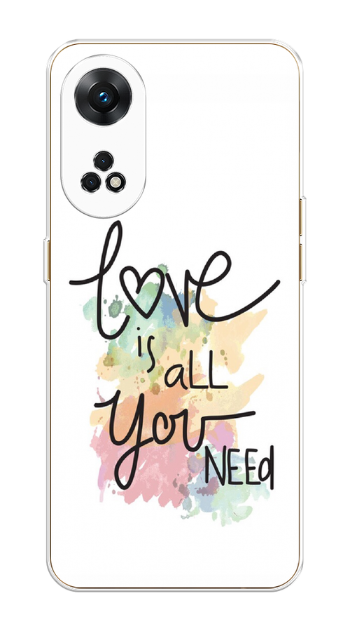 

Чехол на OPPO Reno 8T 4G "Love is all you need", Белый;черный;зеленый, 2513250-1