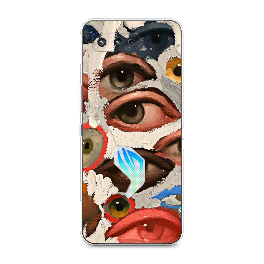 фото Чехол awog "глаза масляная живопись" для asus rog phone 5