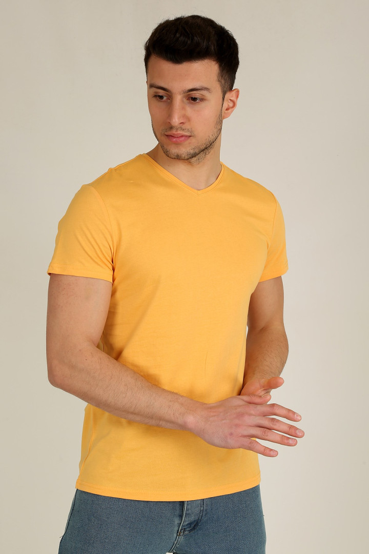 

Футболка мужская Terapi Giyim 24921 оранжевая 2XL (товары доставляются из-за рубежа), 24921