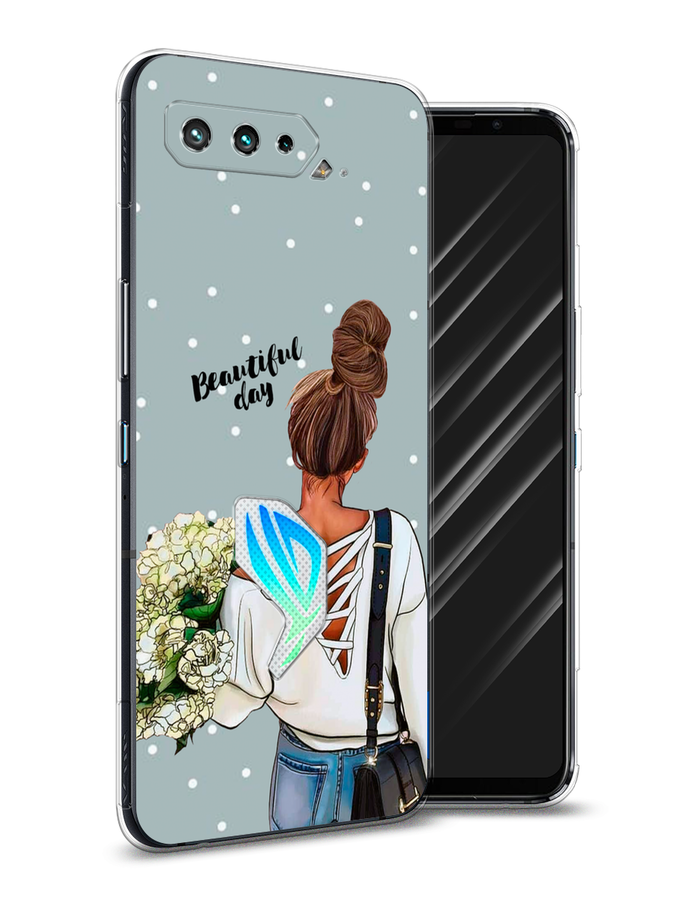 

Чехол Awog на Asus ROG Phone 5 "Beautiful day", Голубой;коричневый;бежевый, 44250-6