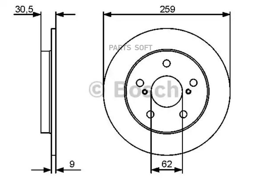 

Тормозной диск Bosch задний 986479418