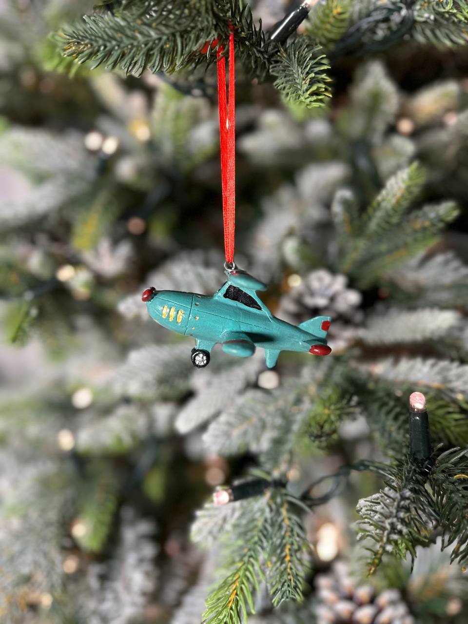 Елочная игрушка Самолет Лавка чудес Транспорт 1 штука 780₽