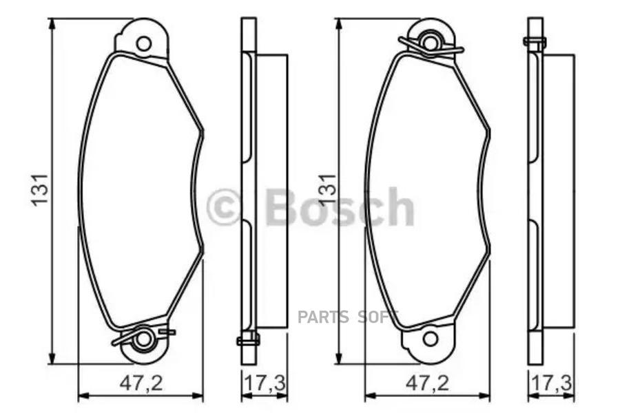 

Тормозные колодки Bosch передние дисковые Premium 2 986495235