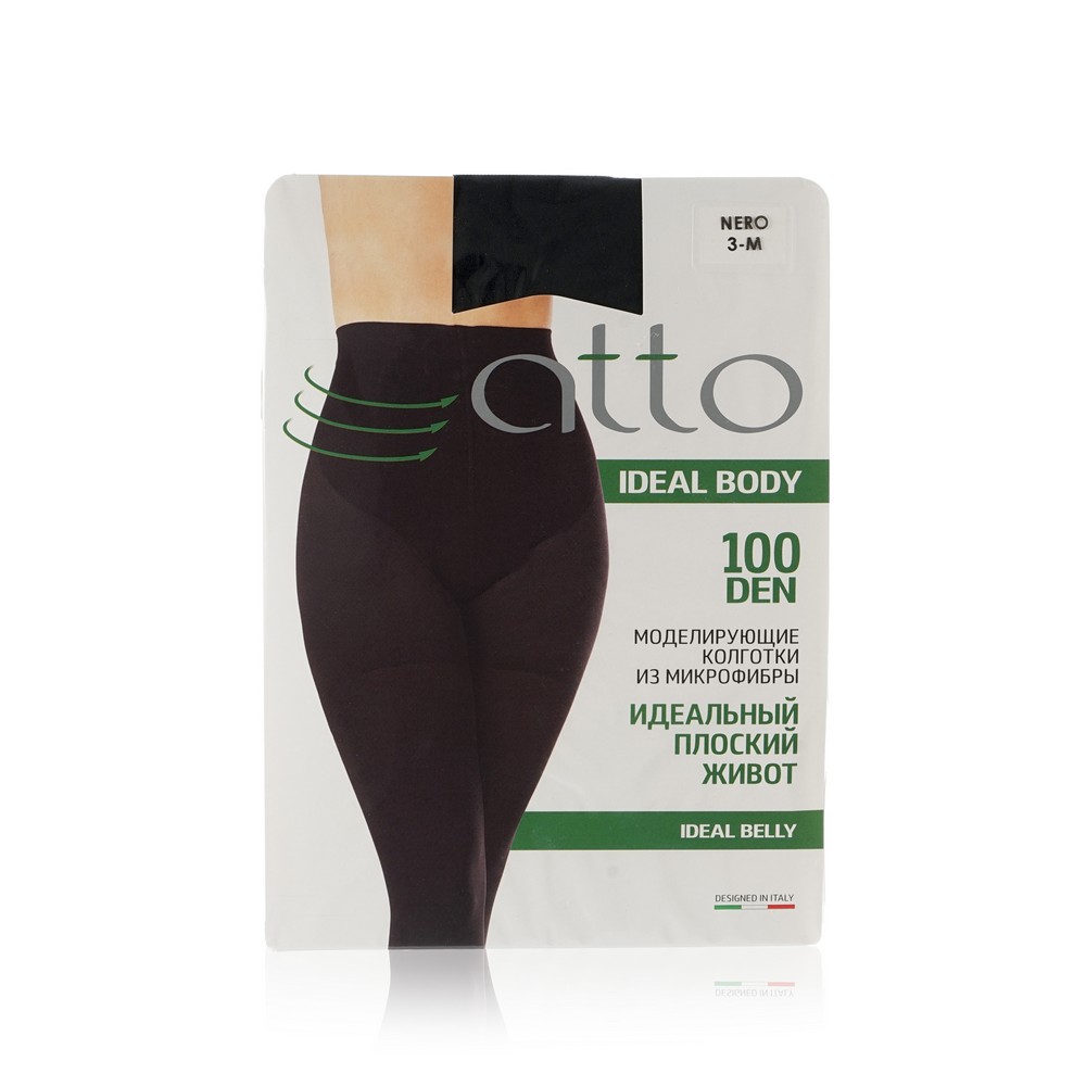 

Колготки женские Atto Ideal Body Belly 100den черные 3, Черный, Ideal Body Belly 100den