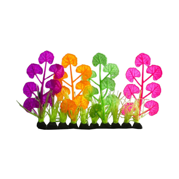 

Растение силиконовое аквариумное, светящееся в темноте, 16 х 11 см, разноцветное, Разноцветный