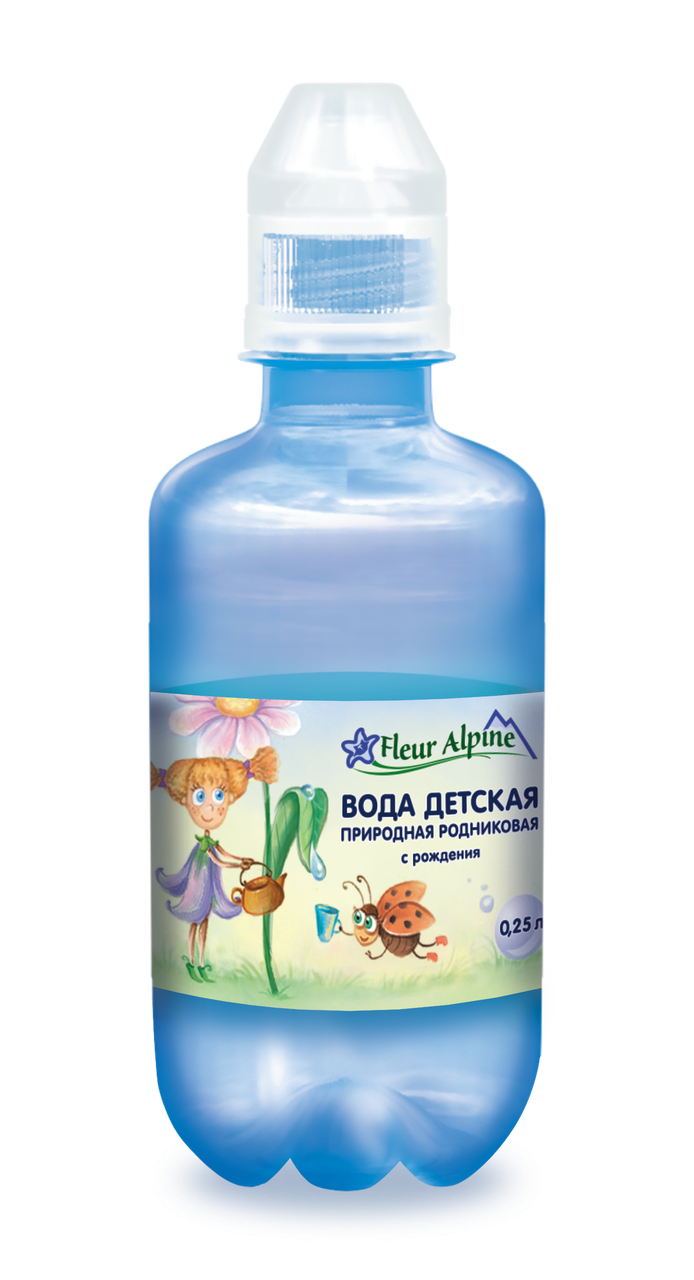 Детская родниковая вода Fleur Alpine Organic негазированная с рождения 0,25 мл каша молочная детская fleur alpine гречневая с 4 месяцев 200 г упаковка из 6 шт