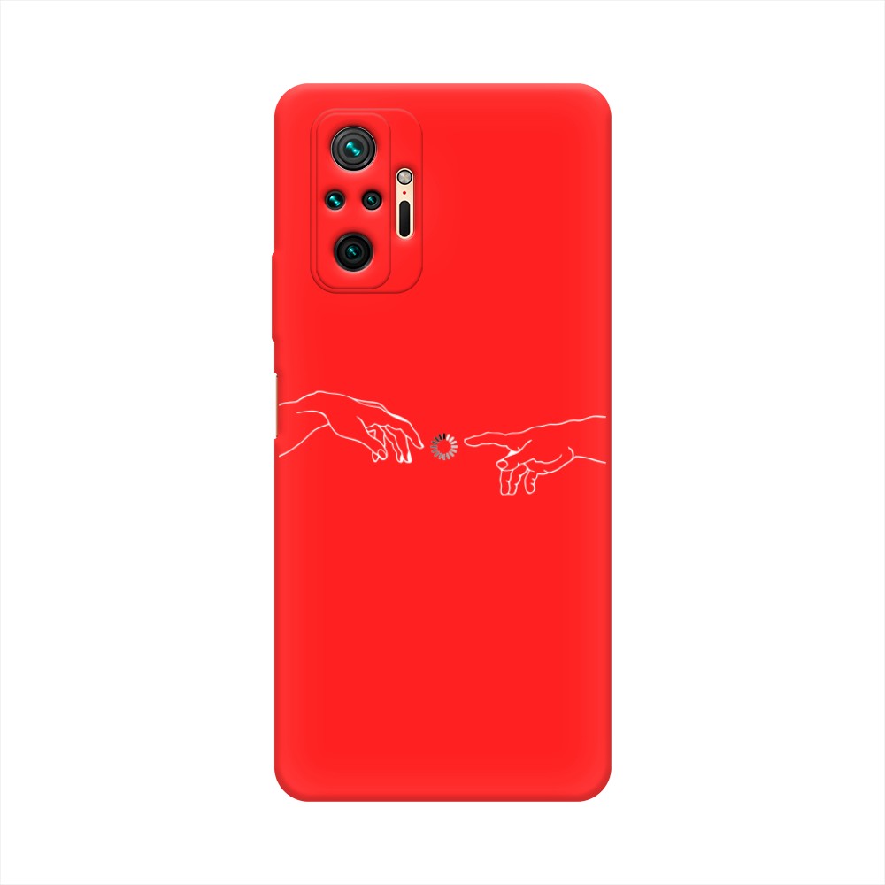 фото Матовый силиконовый чехол "загрузка творения" на xiaomi redmi note 10 pro awog