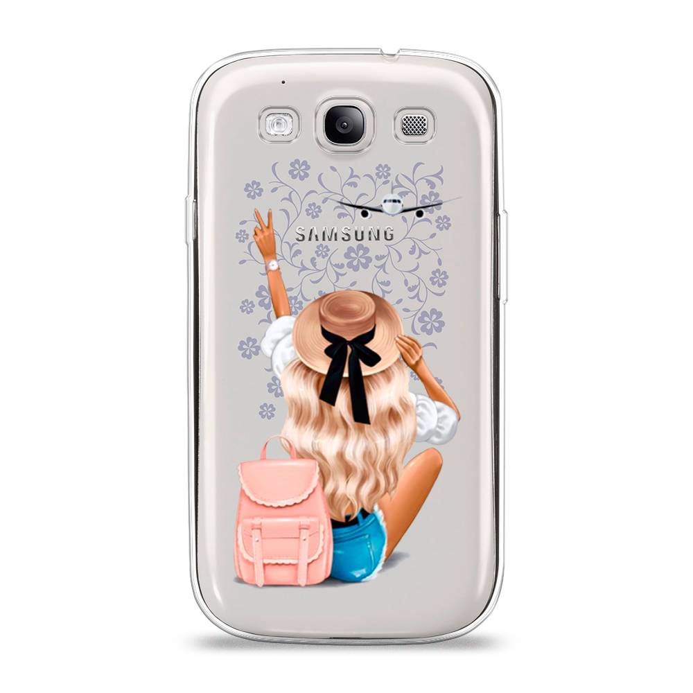 

Чехол Awog на Samsung Galaxy S3 / Самсунг S3 "Автостопом самолетом", Бежевый;розовый;голубой, 23750-7