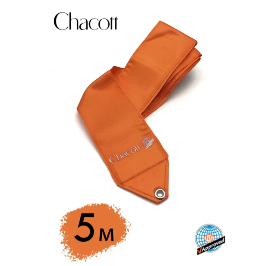 Лента для художественной гимнастики Chacott Ribbon 5м 083 Orange