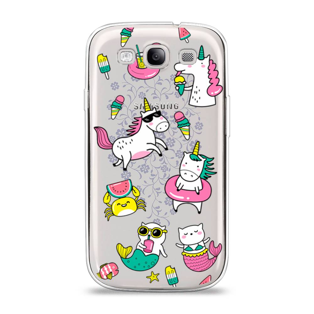 

Чехол Awog на Samsung Galaxy S3 / Самсунг S3 "На отдыхе", Белый;голубой;розовый, 23750-2