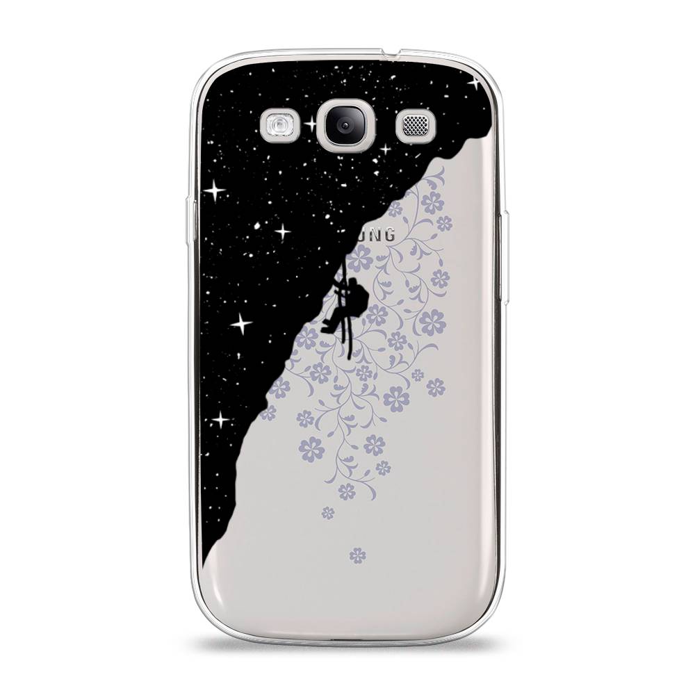 

Чехол Awog на Samsung Galaxy S3 / Самсунг S3 "Скалолаз в космосе", Черный;белый;бежевый, 23750-4