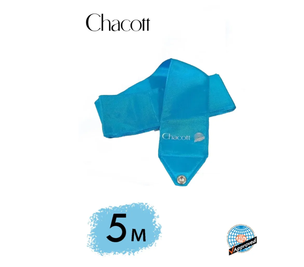 Лента для художественной гимнастики Chacott Ribbon 5м 023 Aqua Blue