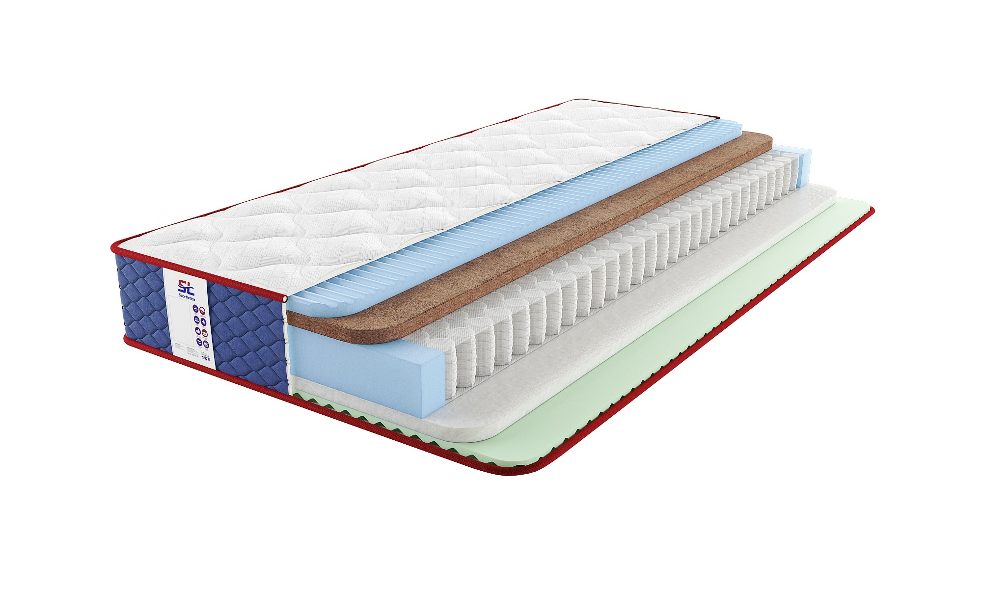 

Матрас Sportletica Stanly Dual Cocos Strutto 155х200, Stanly Dual Cocos Strutto