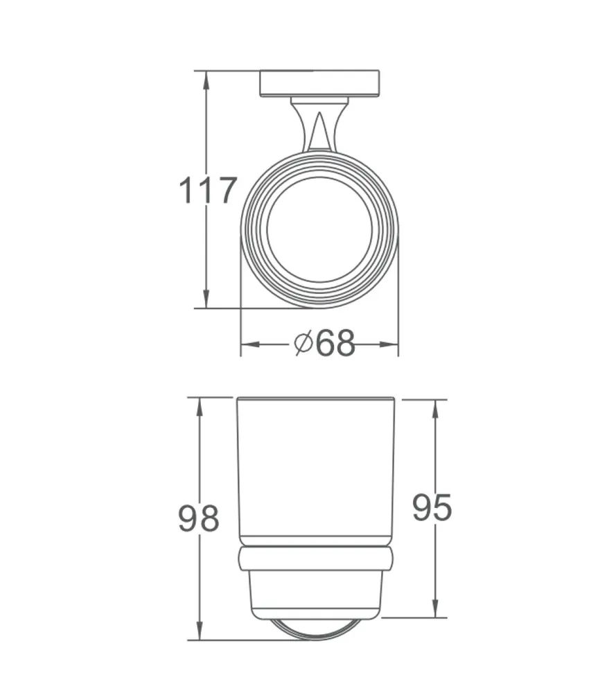 Держатель стакана HB1906-1 HAIBA