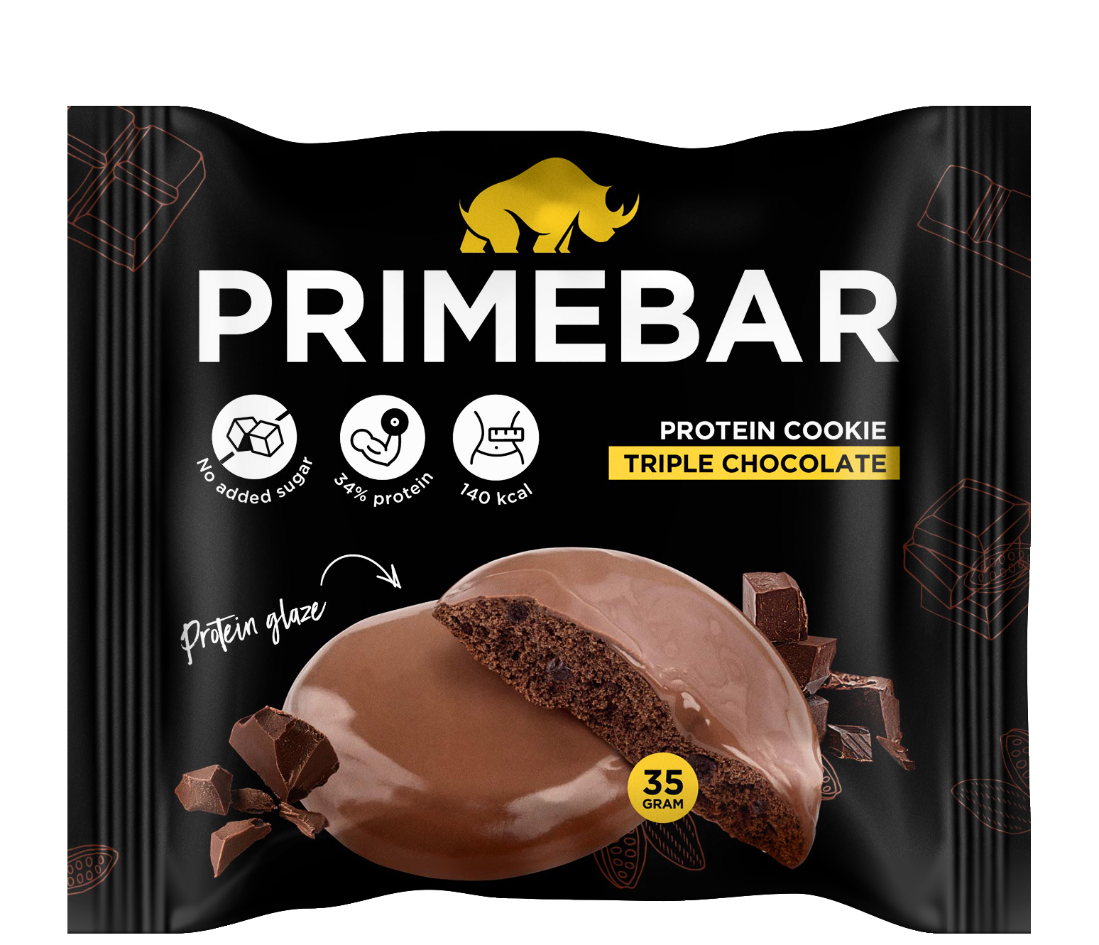 Печенье Primebar протеиновое тройной шоколад 35 г