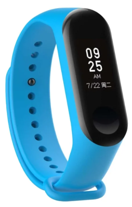 

Ремешок силиконовый для Xiaomi Mi Band 5 голубой, j-65