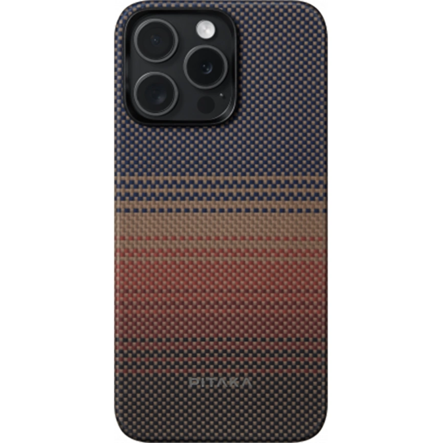 

Чехол PITAKA Fusion Weaving MagEZ Case 5 для Apple iPhone 15 Pro Max Sunset, Оранжевый, Fusion Weaving MagEZ Case 5