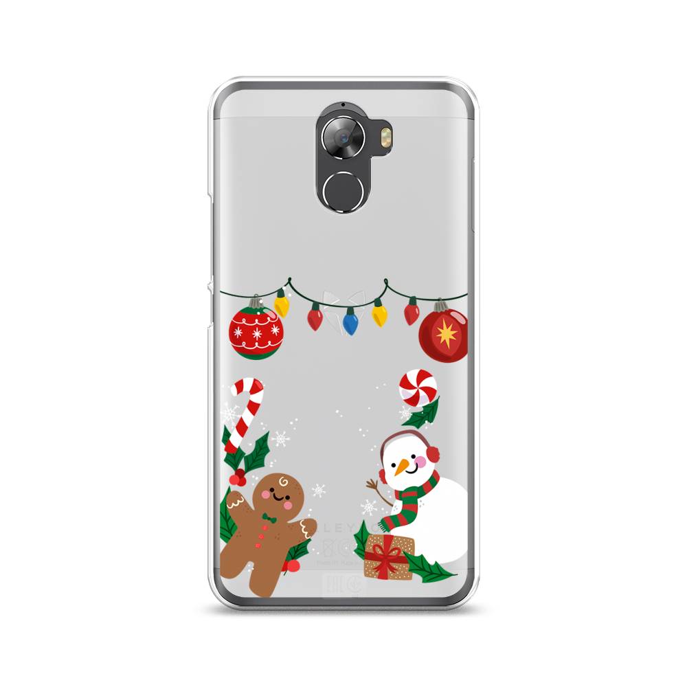 

Чехол на Wileyfox Swift 2 "Новогоднее настроение", Коричневый;красный;зеленый, 210350-5
