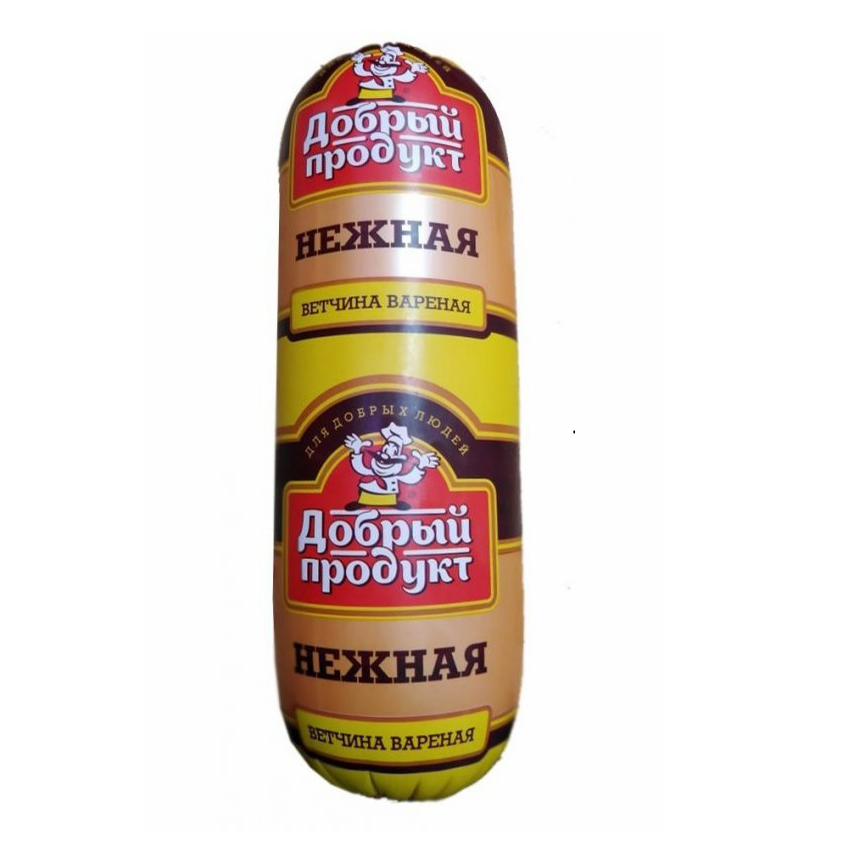 

Ветчина вареная Добрый продукт Нежная +-1,3 кг