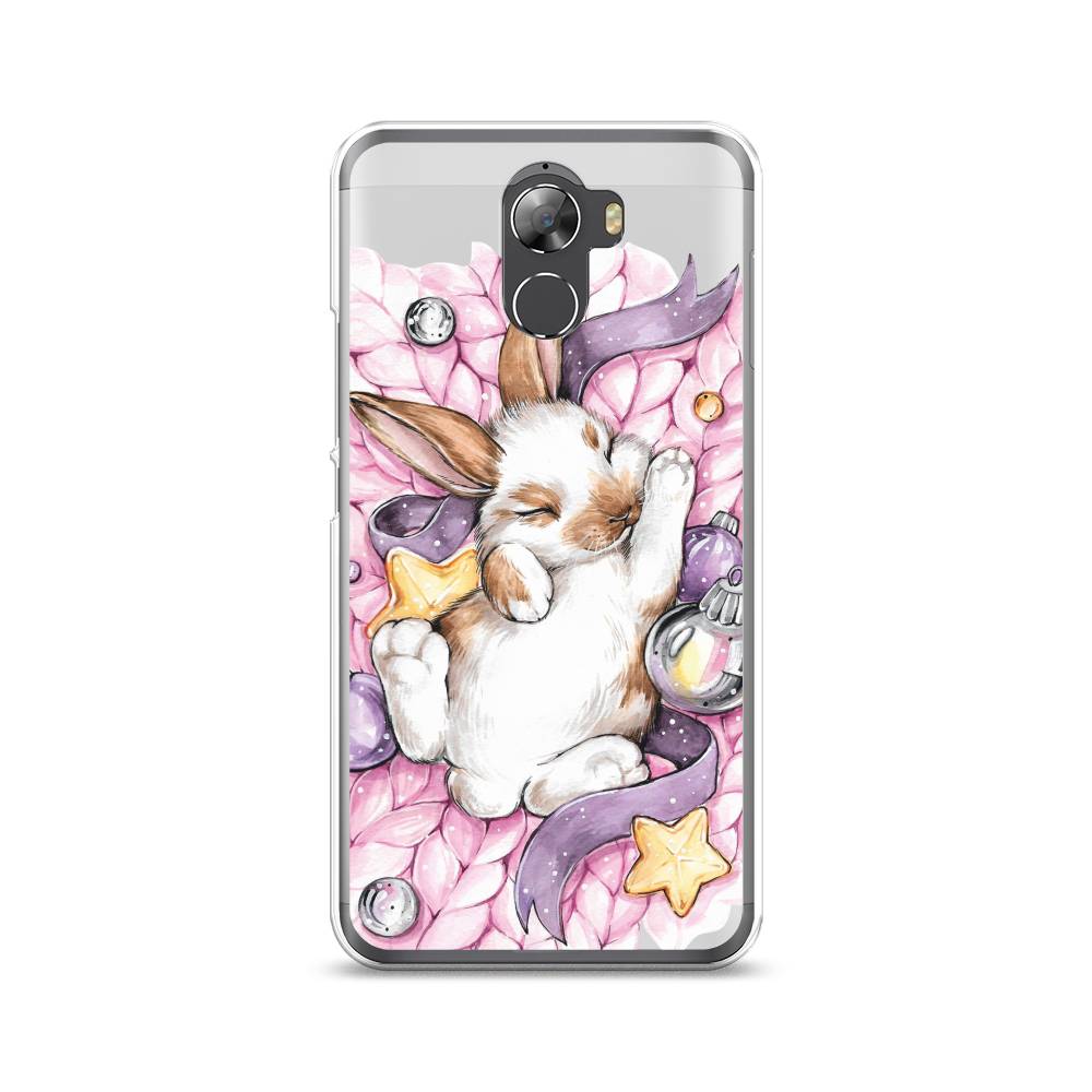 

Чехол на Wileyfox Swift 2 "Кролик спит", Розовый;белый, 210350-5