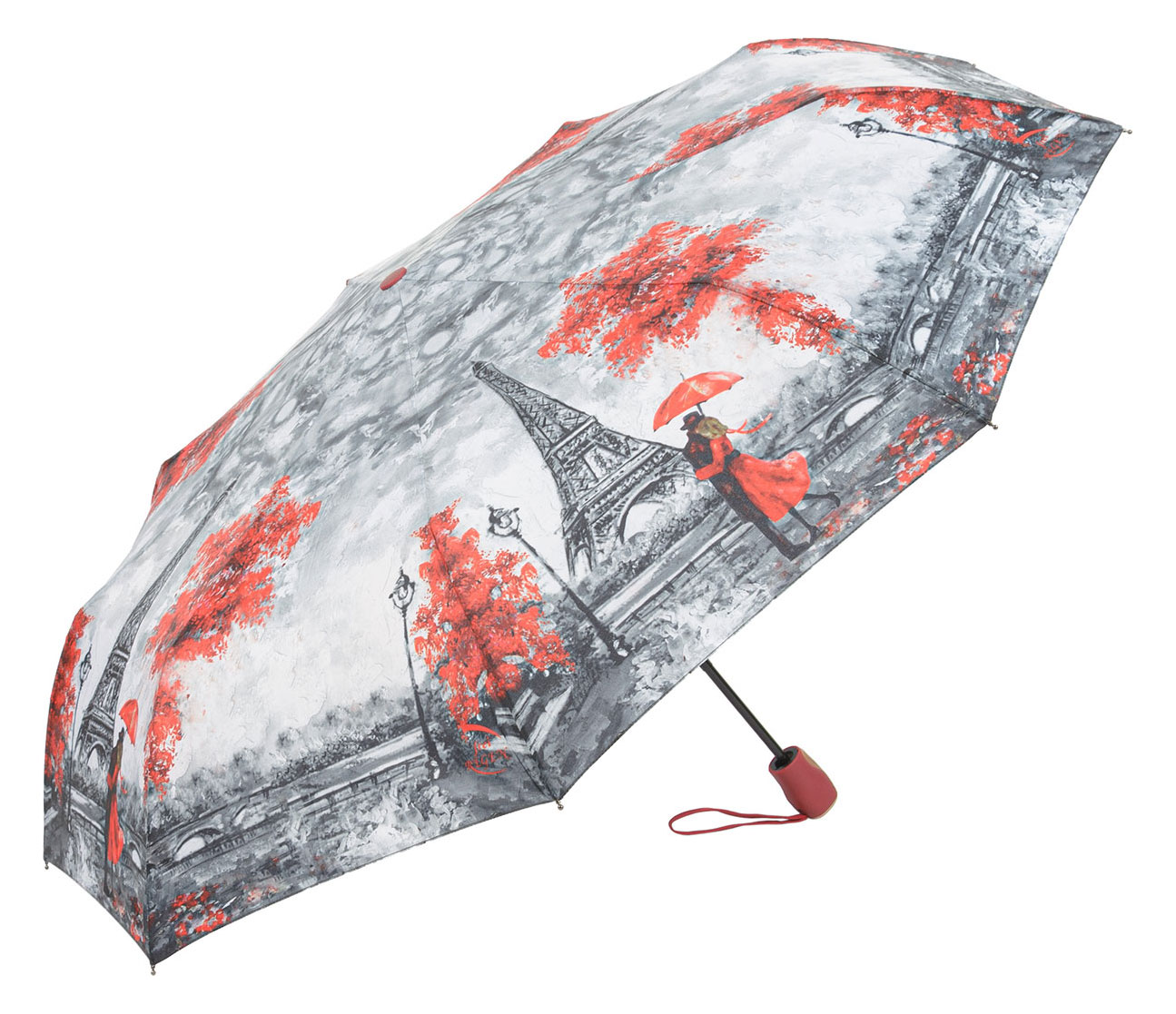 Зонт складной женский автоматический frei Regen 2004-FCS серый