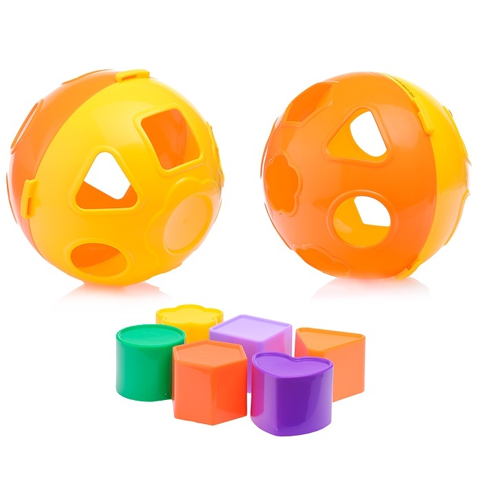 Развивающая игрушка Полесье Оранжевая корова Шар в сеточке игрушка кольцо с косточками зооник 16 5 см пластикат оранжевая