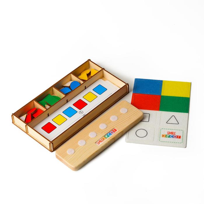Развивающая игрушка Smile Decor Геометрик, для малышей конструктор геометрик календарь