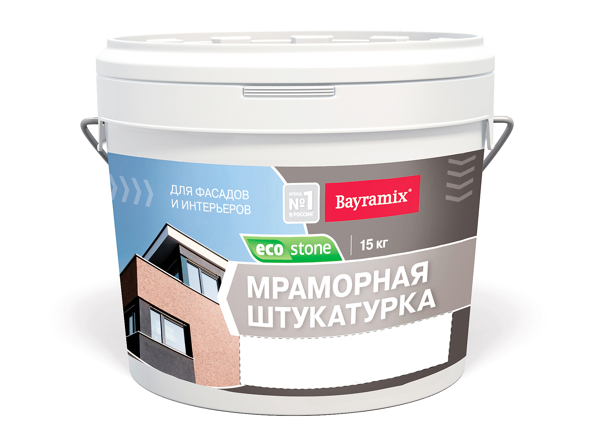 фото Штукатурка bayramix ecostone мраморная 774, 15 кг