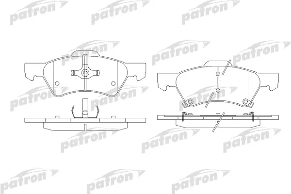 

Тормозные колодки PATRON дисковые PBP1510