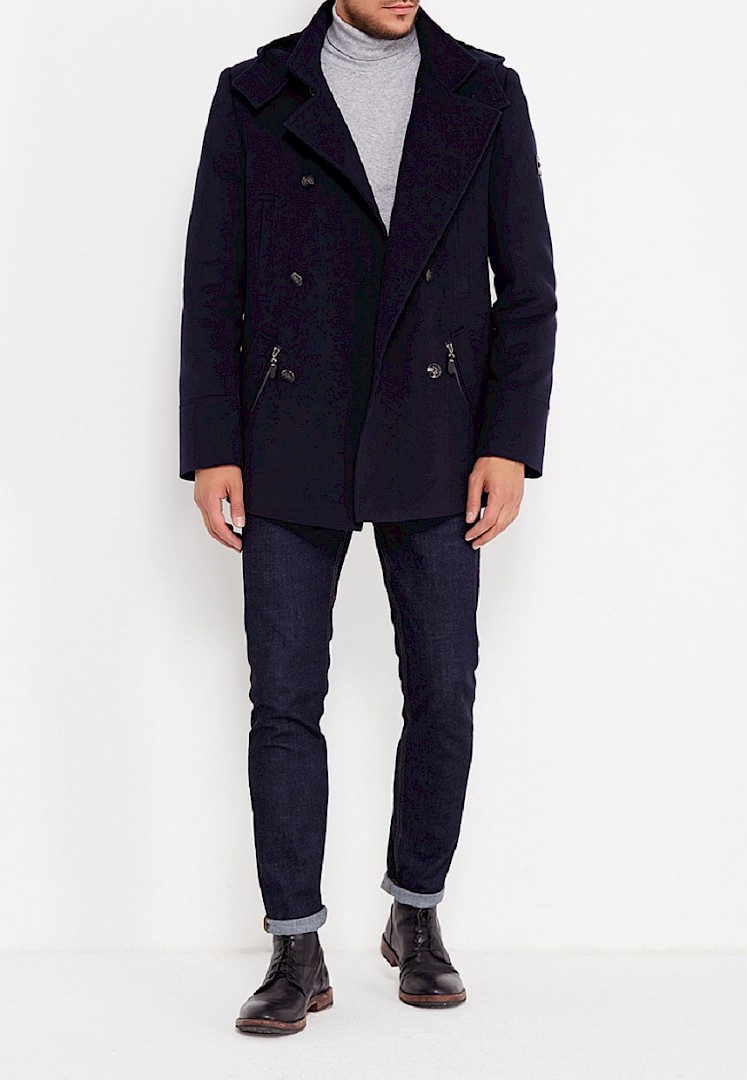 Пальто мужское Berkytt 304/2СК К1673.2 синее 100/182