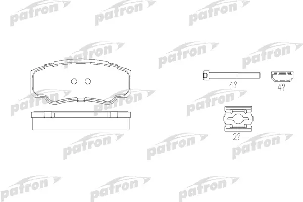 

Тормозные колодки PATRON дисковые PBP1480