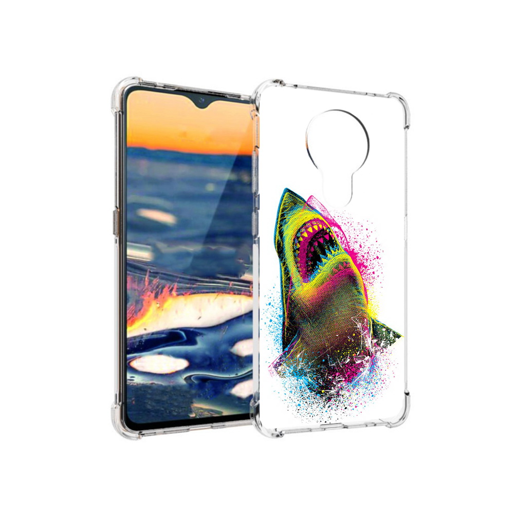 

Чехол MyPads Tocco для Nokia 5.3 челюсти-2 (PT227052.106.674), Прозрачный, Tocco