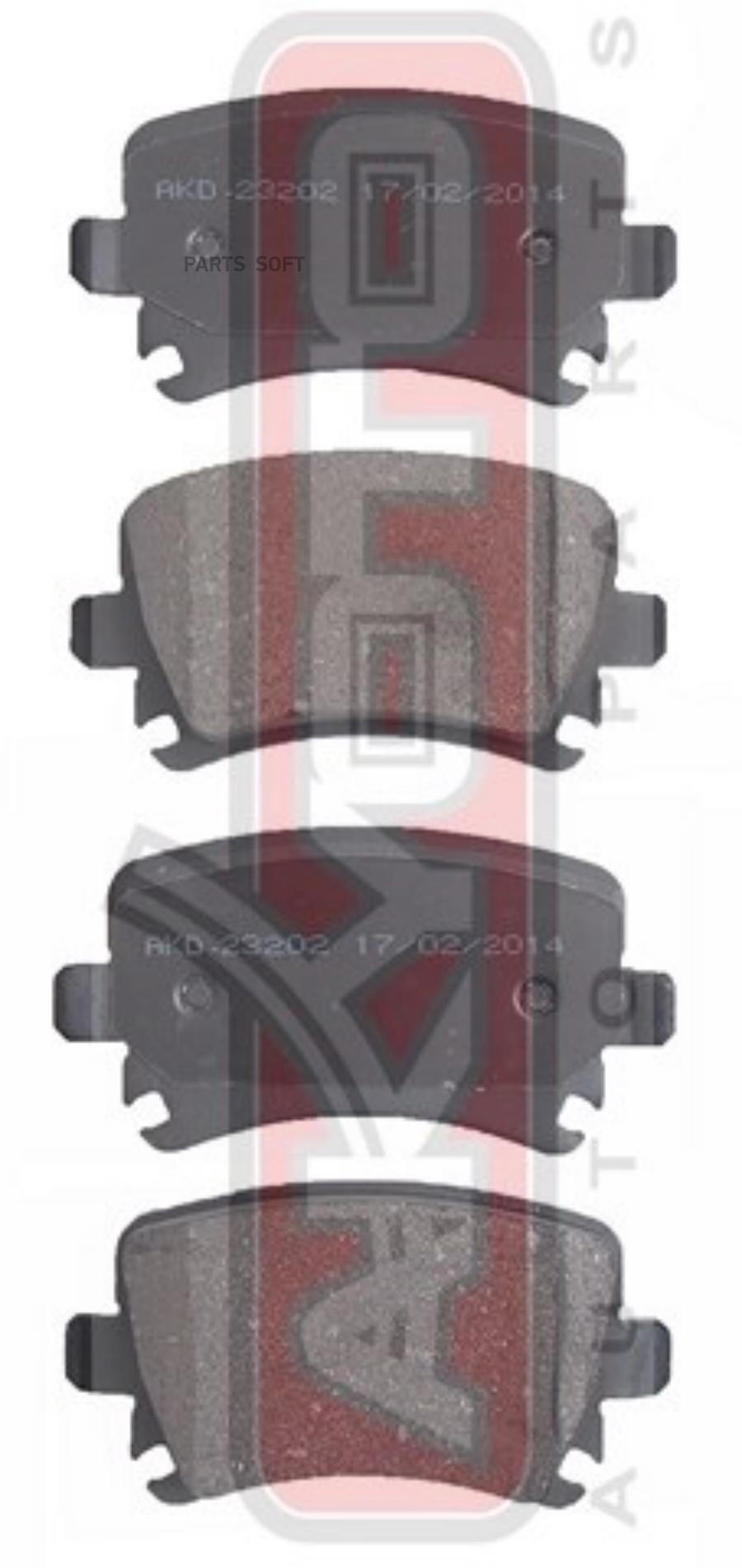 

Тормозные колодки Akyoto дисковые задние AKD-23202