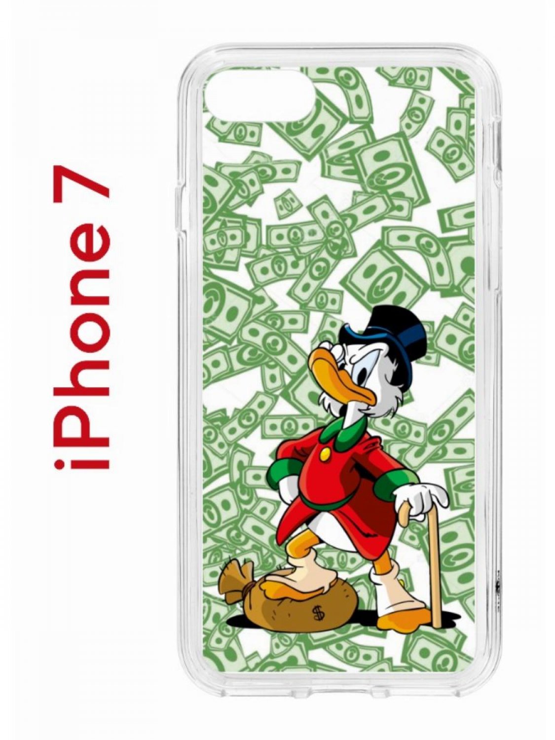 фото Чехол на iphone 7,8,se 2020 2022 kruche print macmoney, бампер с защитой камеры кruче