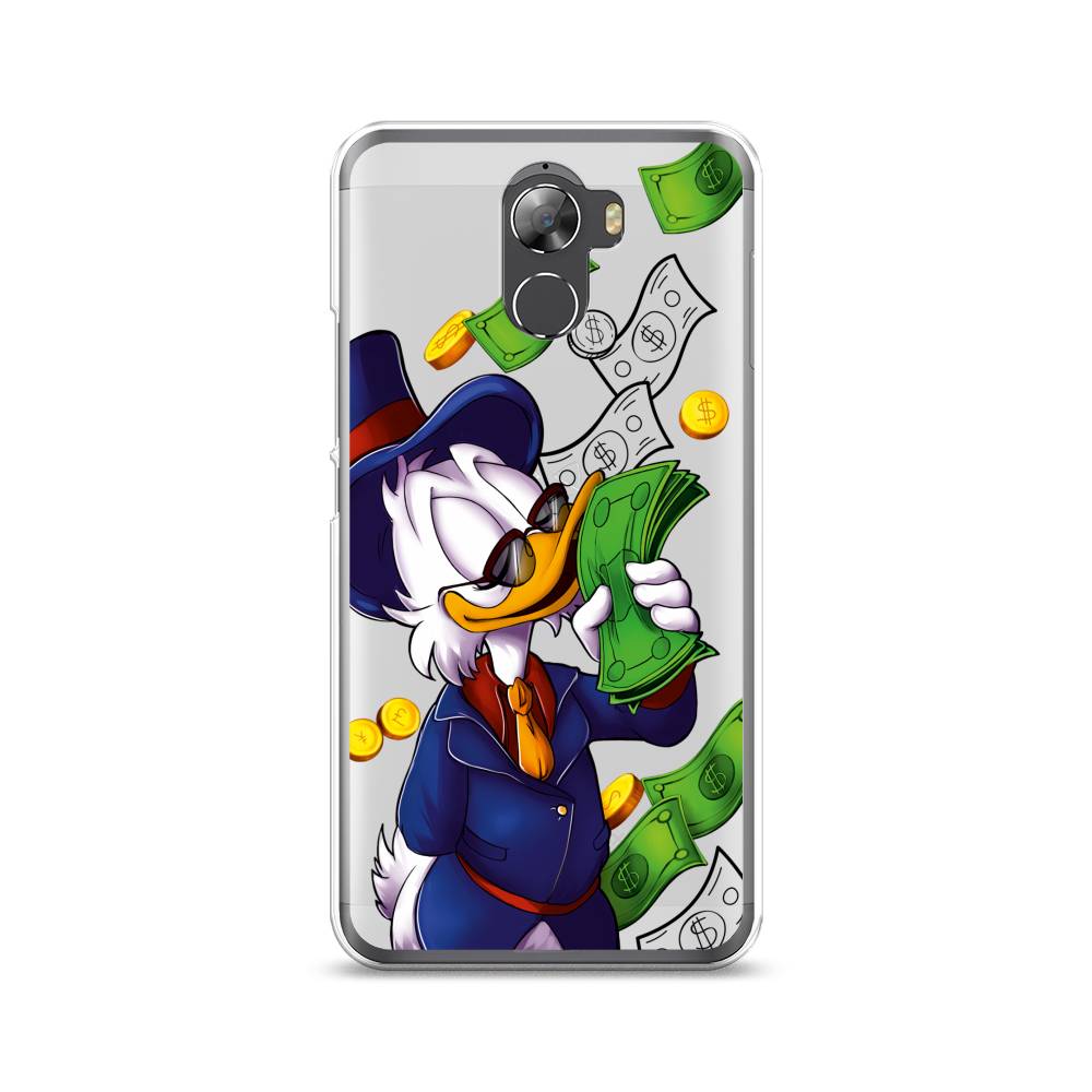 

Чехол на Wileyfox Swift 2 "Scrooge McDuck with Money", Синий;зеленый;белый, 210350-6