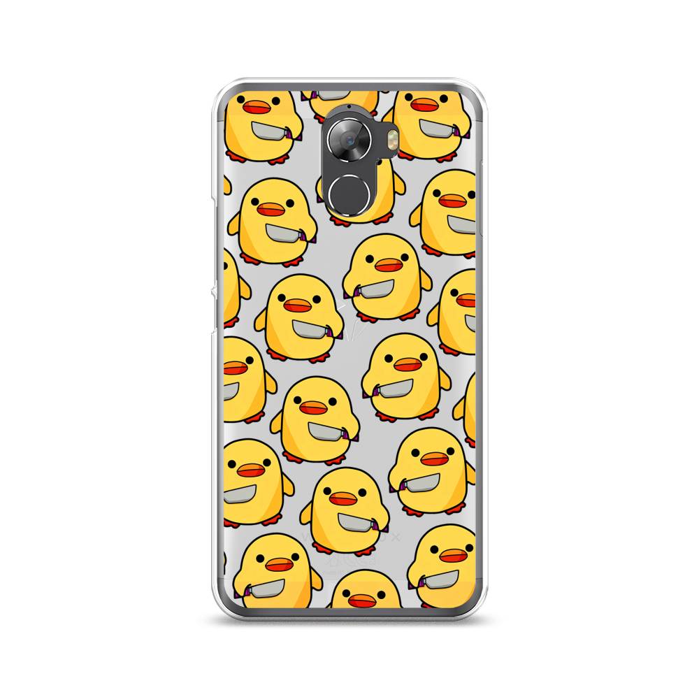 

Чехол на Wileyfox Swift 2 "Утка с ножом", Прозрачный;желтый;оранжевый, 210350-1