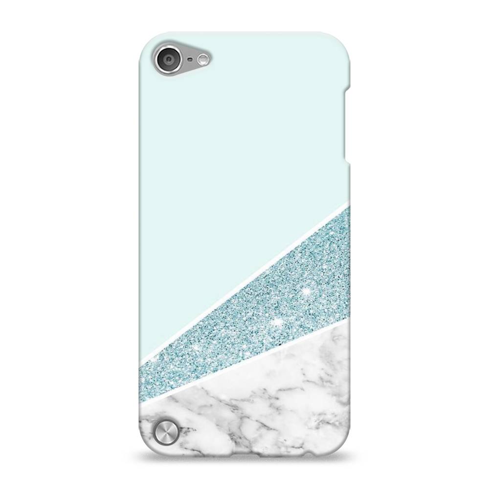 

Пластиковый чехол "Мрамор с голубыми блестками" на Apple iPod Touch, 11120-2
