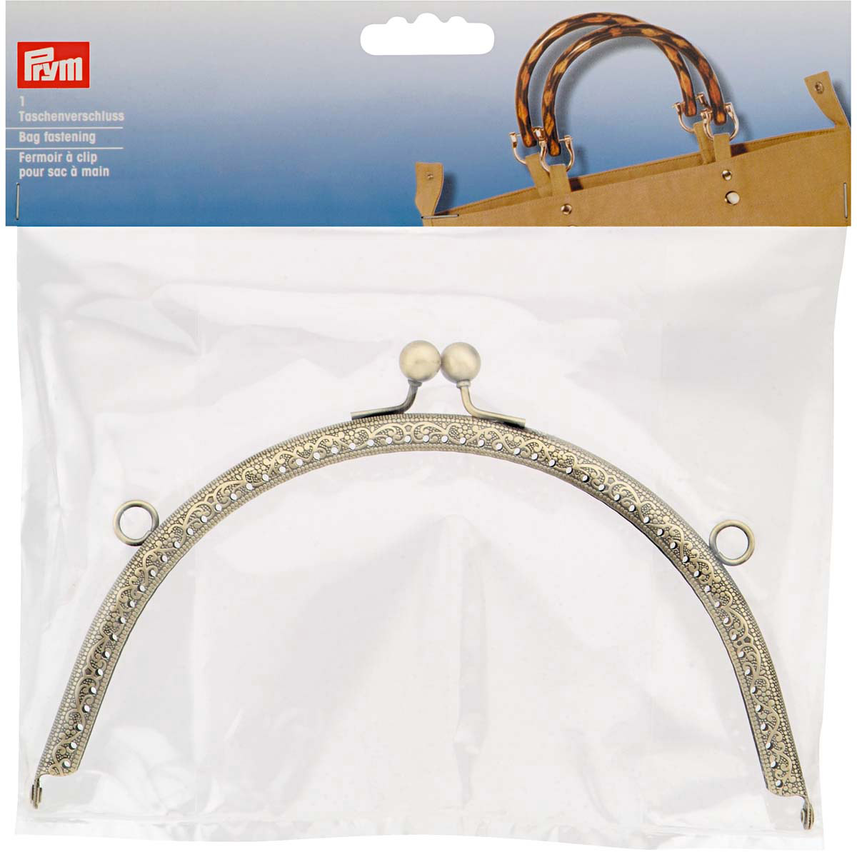 

Замок для сумки Prym 615187 Rebecca 20x10,5 см, Бронзовый