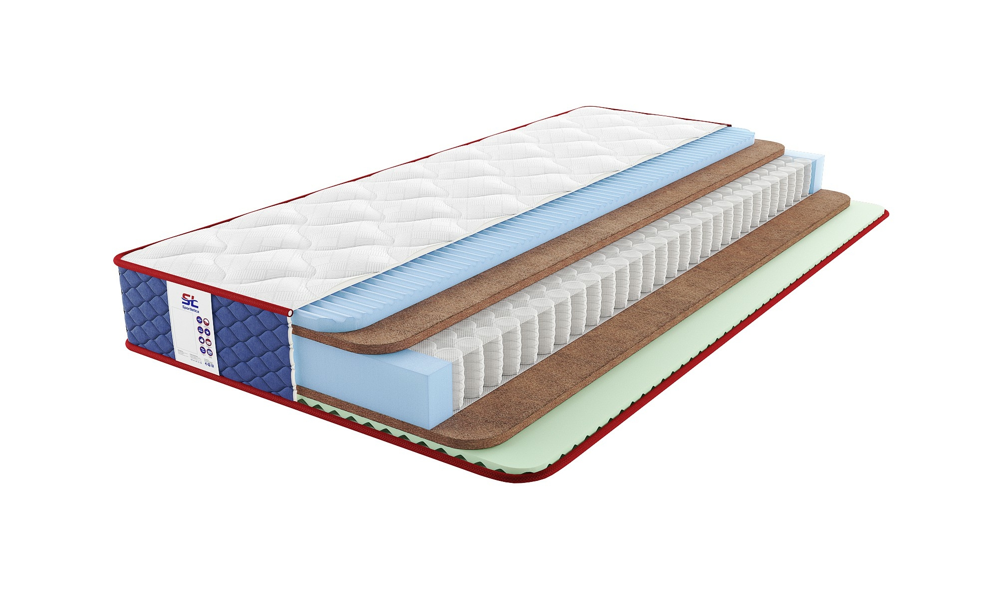 

Матрас Sportletica Stanly Dual Cocos 205х220, Stanly Dual Cocos