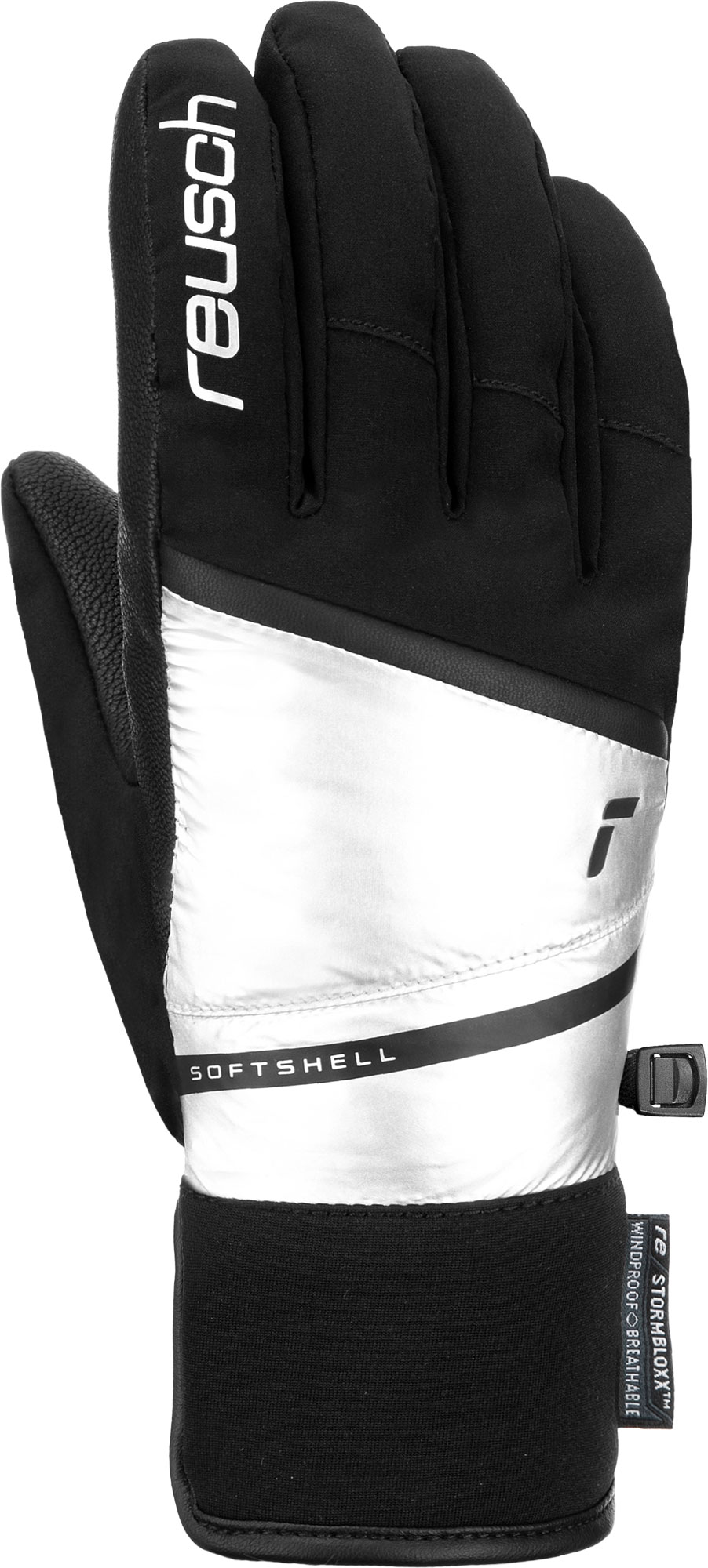 

Варежки Горнолыжные Reusch Tessa Stormbloxx Black/Shiny Silver (Inch (Дюйм):6,5), Черный;белый, Tessa Stormbloxx