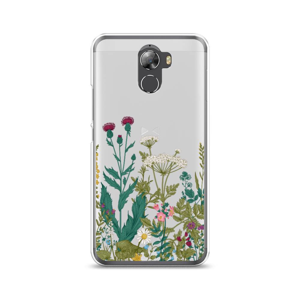 

Чехол на Wileyfox Swift 2 "Дикие полевые цветы", Зеленый;розовый;белый, 210350-2