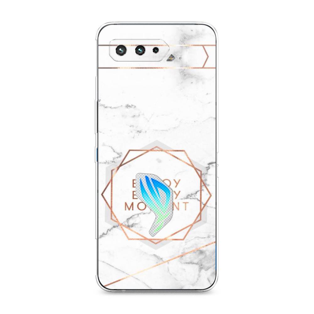 фото Чехол awog "enjoy every moment мрамор" для asus rog phone 5