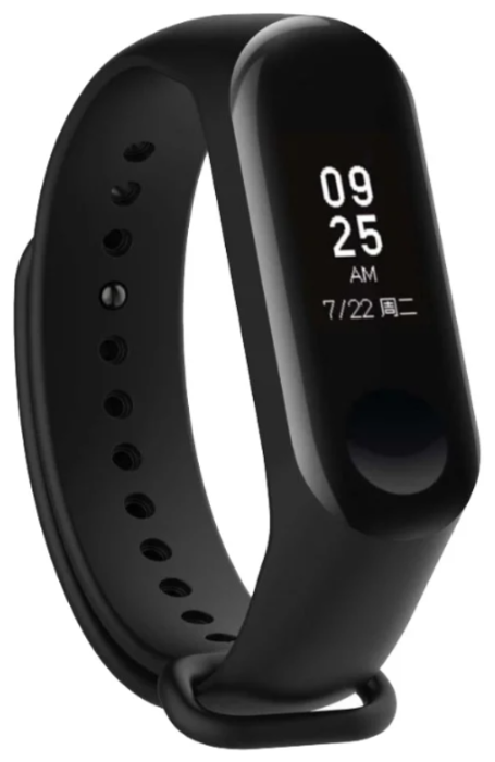 

Ремешок силиконовый для Xiaomi Mi Band 5 черный, j-62